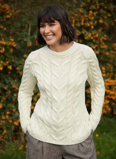 Supersoft Aran Cable Sweater